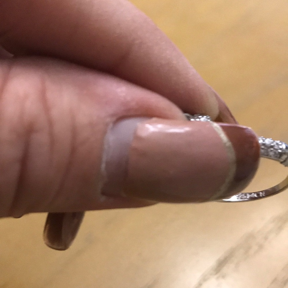 925 Sterling Silver Solitaire Cz Ring - image 3